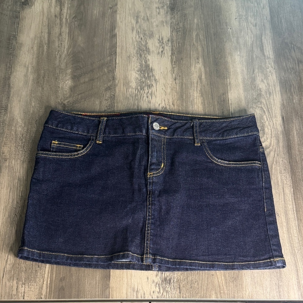 Dickies Y2K Vintage Dark Blue Micro Mini Skirt